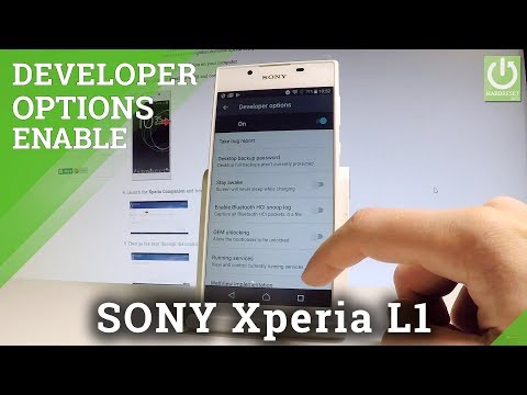 SONY Xperia L1 DEVELOPER OPTIONS / Allow USB Debugging