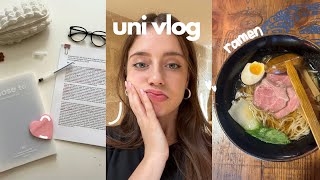 uni vlog : première semaine de cours, good food, révisions