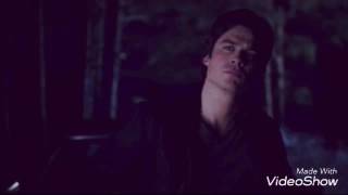 Damon And Elena 5X22 Damon And Elena Drive With The Car Into The Grill