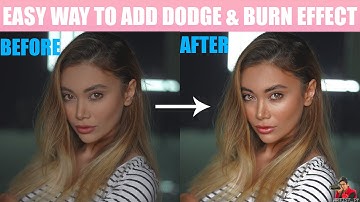 Easy way to add dodge & burn effect in photoshop tutorial (Hindi)