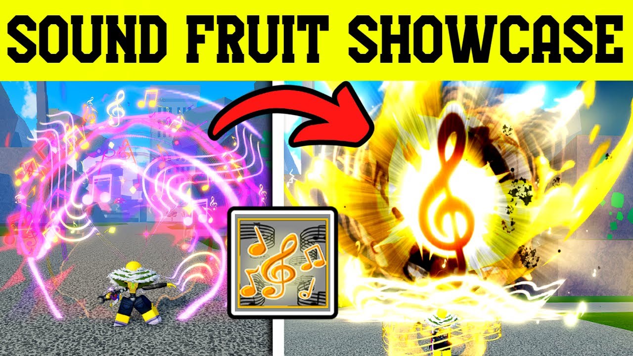 New Sound Fruit Showcase!  Blox Fruits Update 20 