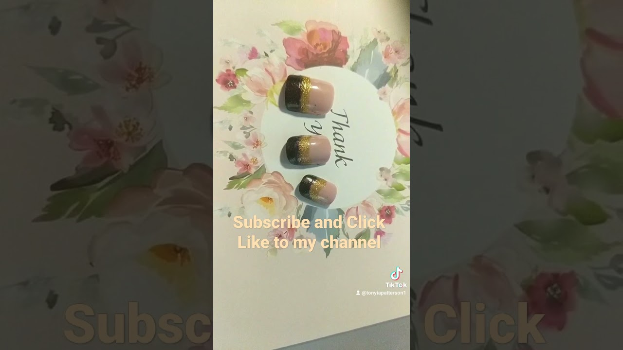 Purple Satin Finish Nails Polish /with Gold Glitter