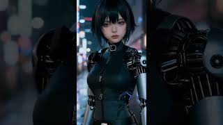 Neon Dreams: AI Anime Girl #Shorts #Anime #Cyberpunk #AIArt