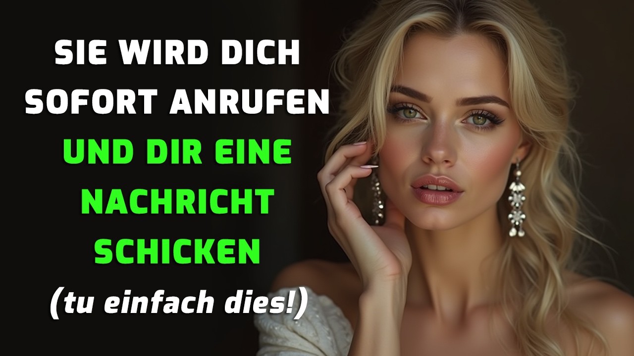 Sie wird sofort anrufen und dir schreiben, wenn du das tust!