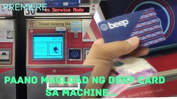 Paano mag load ng beep card sa machine.(how to load beep card).