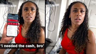 Broke Woman Caught STEALING $4000 From The Joint Bank Account...