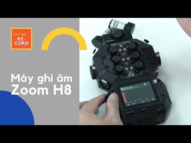 Máy ghi âm cầm tay Zoom H8 sẵn hàng tại Hà Nội