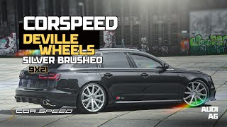 A6 4G 9X21 Corspeed Deville Felgen Wheels Silver Brushed