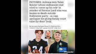 Famous Talan Renner, 17 arrested with several others on m"rder charges of Preston Lord 16... Profile