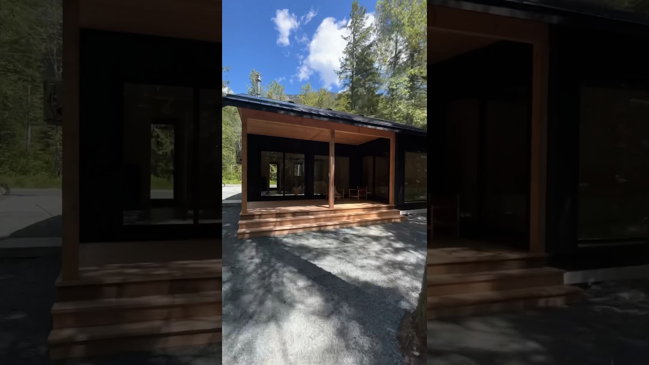Touring a Stunning Prefab Cabin in the Mountains #hometour #home #prefabhouse