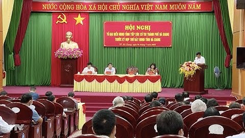 Tổ Đại biểu HĐND tỉnh tiếp xúc cử tri thành phố Hà Giang - Ngày 4/7/2022