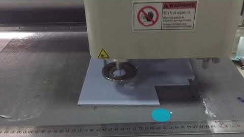 AOKE CNC flatbed cutter plotter Silica Gel insulation Silicone digital sample box cutting Machine