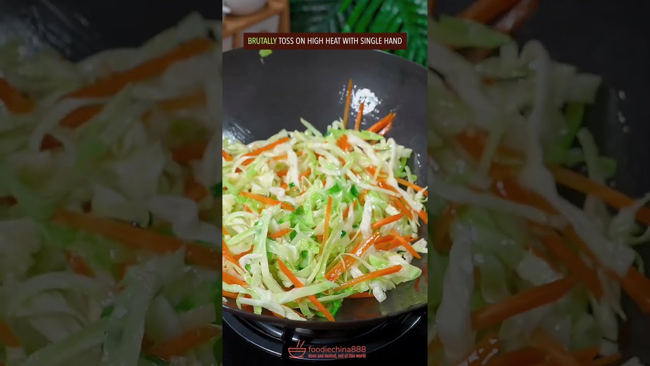 EASY QUICK STIR FRIED CABBAGE RECIPE Recipe Cooking Cabbage Chinesefood Vegetables