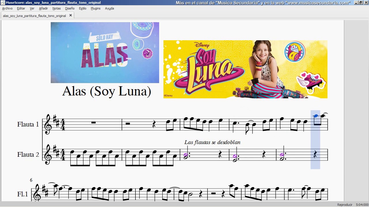 Ноты песни луна луна. Я Луна аккорды. Soy Luna (OST. Alas soy Luna Ноты для фортепиано.