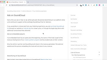 ADS on SOUNDCLOUD - why do you have them?