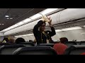 Funny Flight Attendant in Spirit airlines