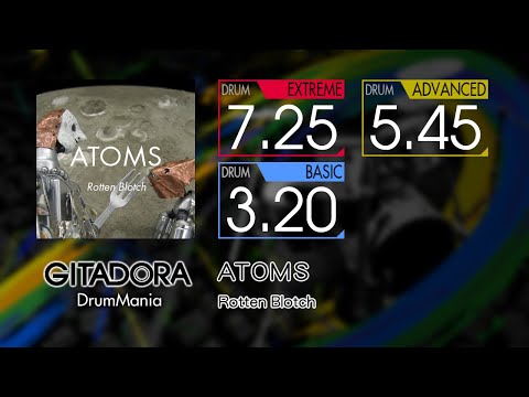 【GITADORA】 ATOMS (EXTREME ~ BASIC) Drum