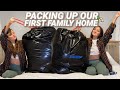 Moving Packing Vlog | Packing Our Entire Home To Move