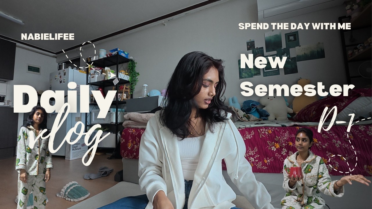 Back to Uni Routine 👩‍🏫💻| New Semester🤓 | CS student | Life in Korea 🇰🇷 | D-1