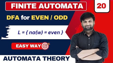 Design a DFA for |Even | odd | Language| Finite automata (FA) | TOC | Easy way