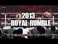 The 2013 replayed royal rumble had an awesome winner 5 more episodes until its over