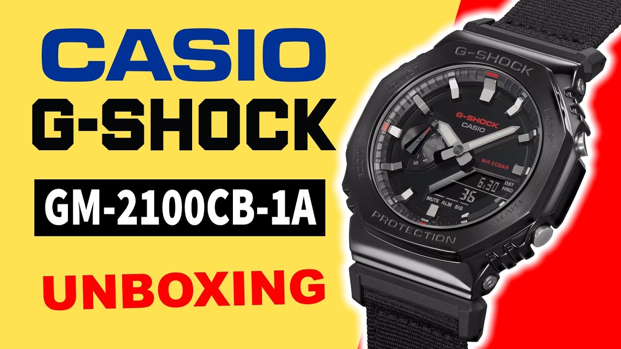 Review YouTube CASIO and GM-2100CB-1A Unboxing - G-SHOCK