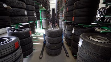 Easy Stacker 800 - New Automotive and Commercial Tire Handler Forklift Attachment