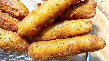 Công thức làm BÁNH CHUỐI CHIÊN Giòn Xốp Phồng To Rỗng Ruột Rất Ngon