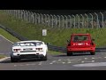 Battle of the giants lamborghini countach versus renault r5 turbo on nurburgring nordschleife