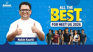 All The Best for NEET UG 2026|| Aakash Institute - Telugu