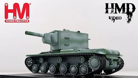 Russian KV-2, Soviet Army WW2 Heavy Tank, Hobby Master 1:72 Diecast Model Review
