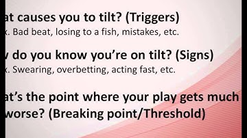 Leak Buster Video: Controlling Tilt In Poker