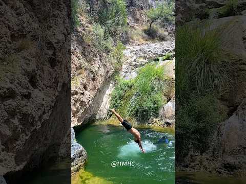 قرية القشع ولاية جبل الاخضر مكان جميل لعشاق السباحه والهايك عمان فيديو سباحه طبيعه سياحه سفر