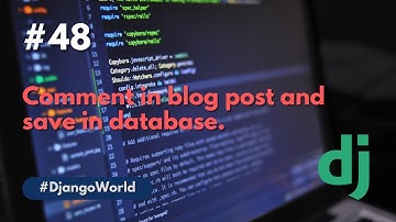 Comment on blog | Django | Python