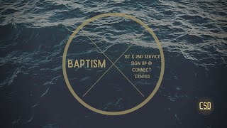 November 15, 2020 Baptism Sunday