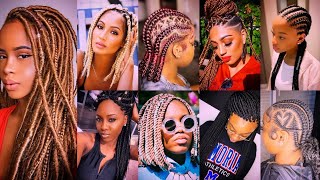 2022 New Latest Trending Hairstyles For Women | 2022 Braids Hairstyles Ideas | Box Braided Hair screenshot 5