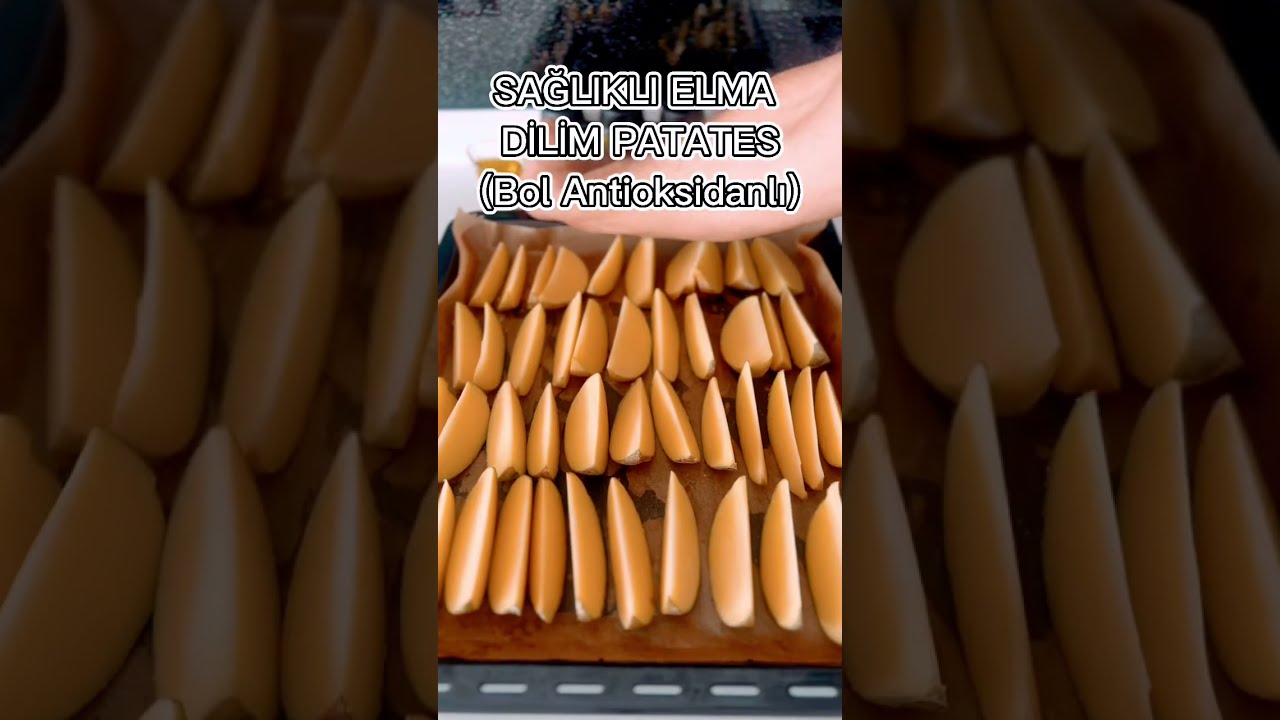 ???? Sağlıklı Fırında Elma Dilim Patates #shorts