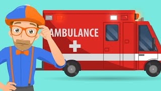 Blippi Ambulance Song | Gecko's Garage Songs | Children's Music | Vehicles For Kids!