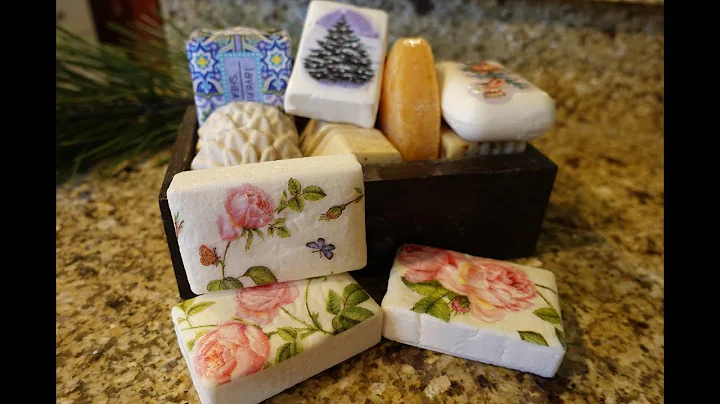Decoupage Soap tutorial | Customize Your Soap with Napkins | #ChristmasGifting2022