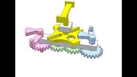 Geneva mechanism for reverse 90 deg. rotation 2017