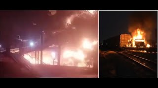 Download Lagu Big Drone Strike on Fuel Train \u0026 Vehicles at Salsk, Rostov! MP3 Download Lagu Big Drone Strike on Fuel Train \u0026 Vehicles at Salsk, Rostov! MP3