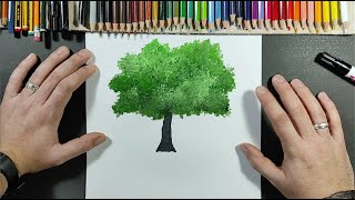 How to draw a tree 🌳 step by step 4