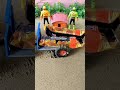 DIY Mini Tractor making cement pillar construction machine science project #shorts #youtubeshorts