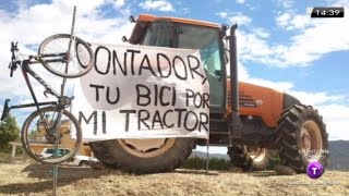 Contador, tu bici por mi tractor