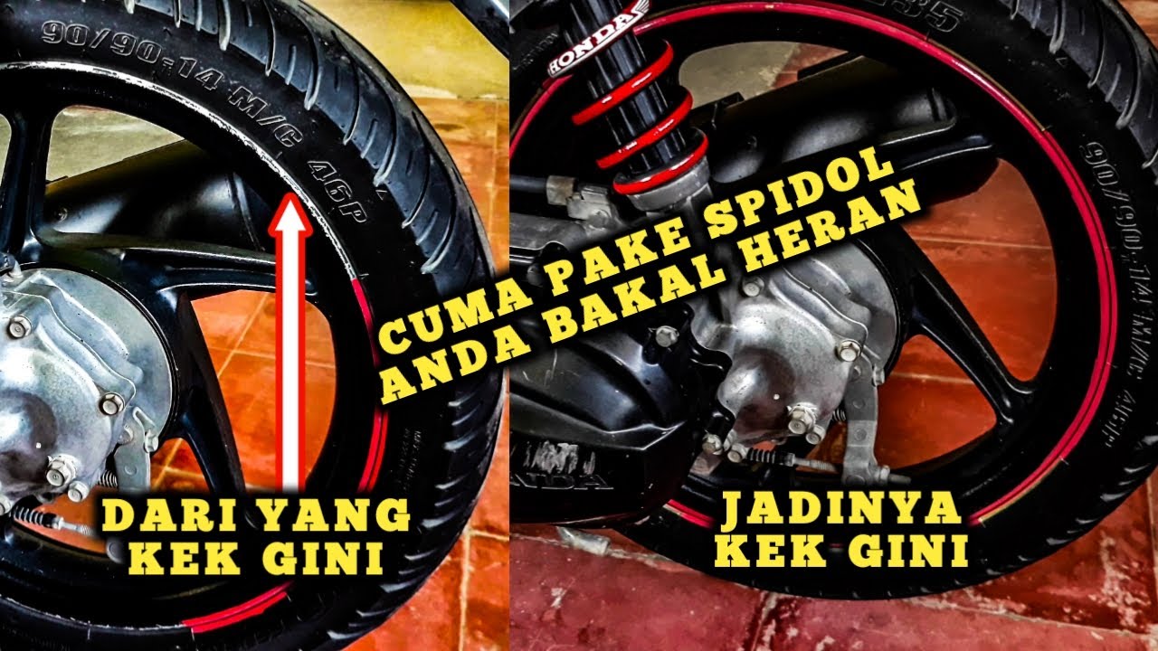 TERHERAN-HERAN - VELG MOTOR KOK DILUKIS PAKAI SPIDOL CARA PERBAIKI VELG