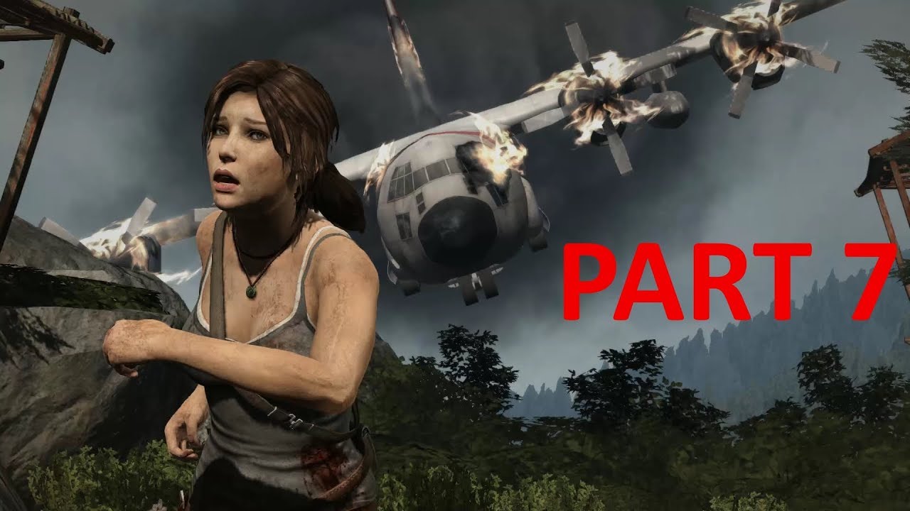 Escaping the Plane Crash Tomb Raider (2013) Gameplay Walkthrough Part