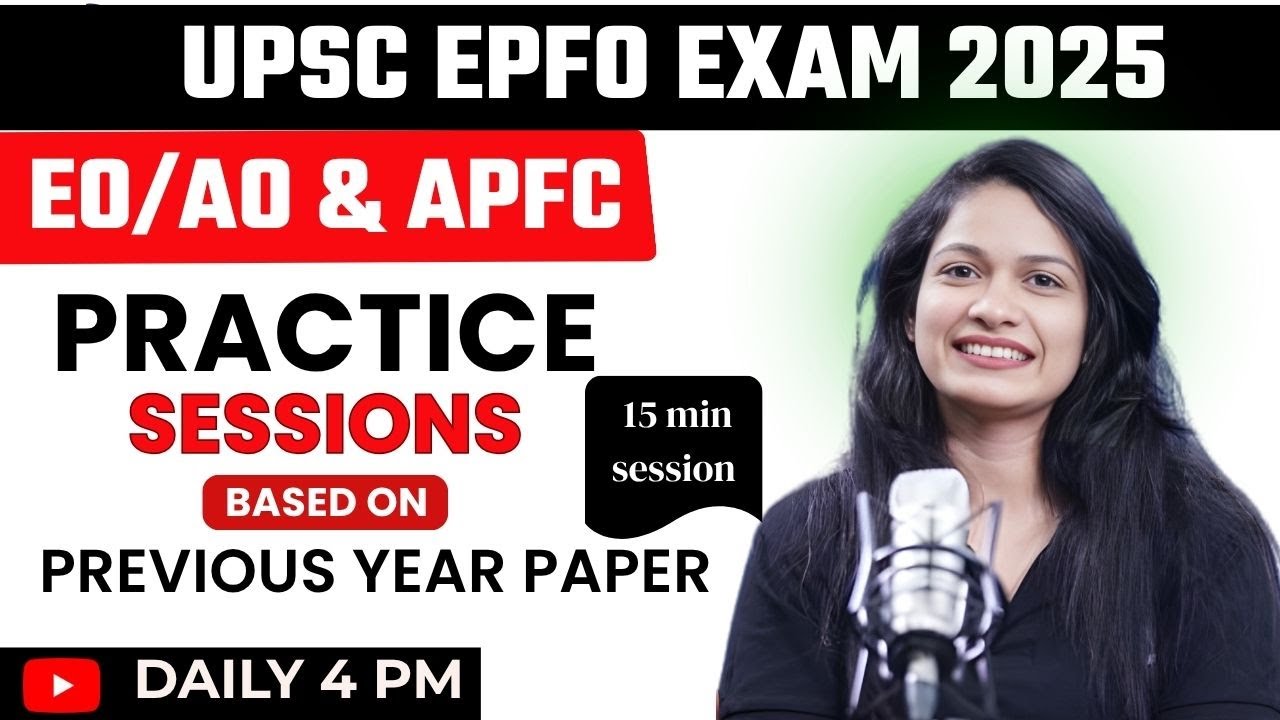 UPSC EPFO Previous Year Paper English | #upsc EPFO PYQ | EPFO EO AO ...
