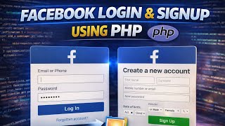 Lec 11 | create the Facebook login and signup page using php