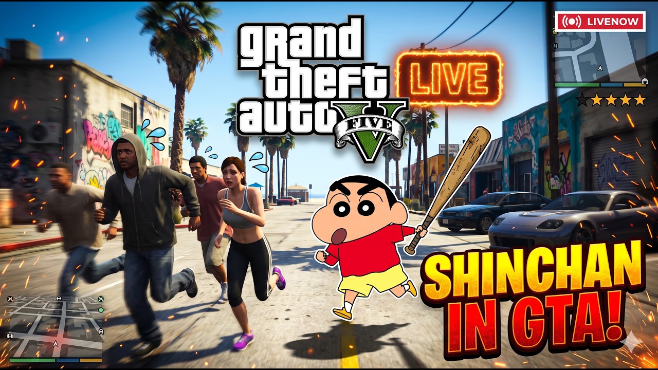🔴 GTA 5 LIVE #gta5 #gtav #gaming | Shinchan and franklin