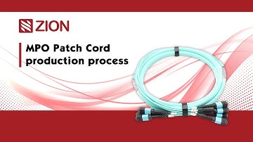 MPO patch cord production process